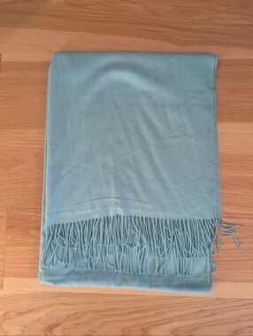 Light Blue Blanket Scarf